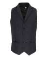 PR625 Premier Herringbone Waistcoat Charcoal colour image